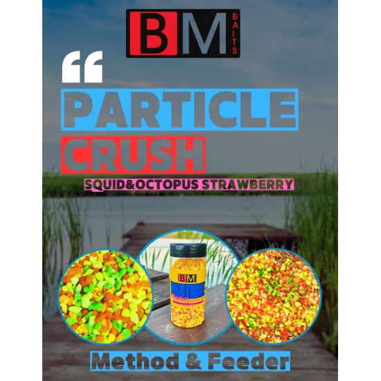 Particle Crush BM Baits - Color Mix Method And Feeder Squid-Octopus & Strawberry